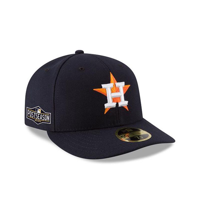 MLB Houston Astros Postseason Side Patch Low Profile 59Fifty Fitted (RFW4143) - Blue New Era Caps